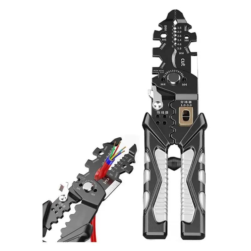 

Многофункциональные клещи для зачистки проводов ABWR-1PCS, 25-в-1, инструмент для зачистки кабелей, прочные электрические клещи для электриков