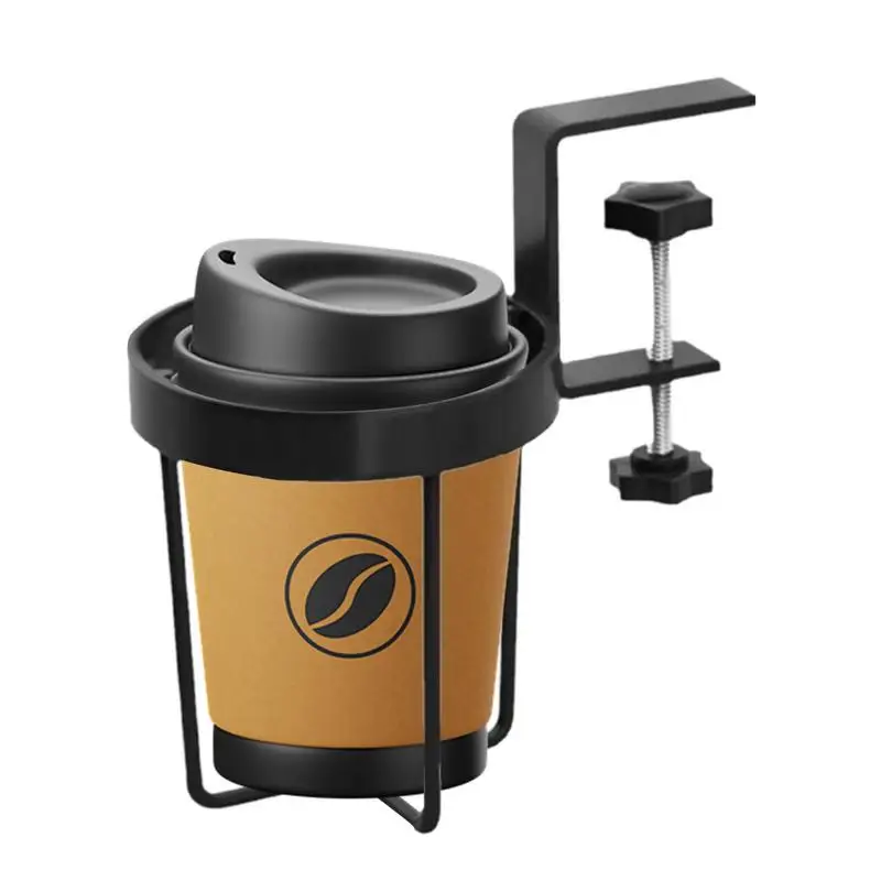 

Настольный держатель для чашек, настольная подставка для чашек, портативный Настольный держатель для чашек, зажим, настольный держатель для чашек против протекания, настольные аксессуары из нержавеющей стали