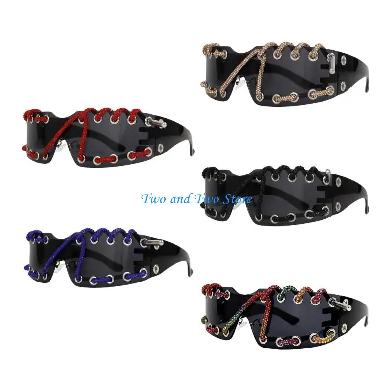 

HX6F Sun Protective Eyewear UV400 Frameless Sunglasses For Women Evening Party Wear