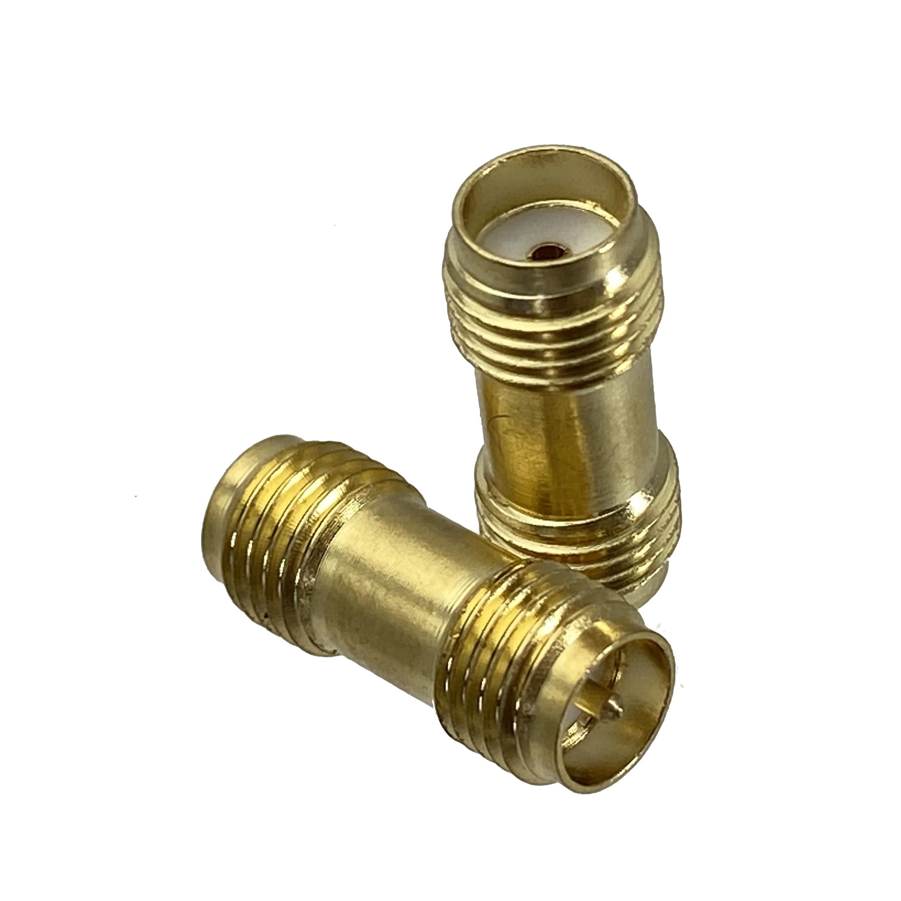 Connecteur adaptateur coaxial RF, 10 pièces SMA femelle vers RP SMA femelle, bornes fil doré 50ohm