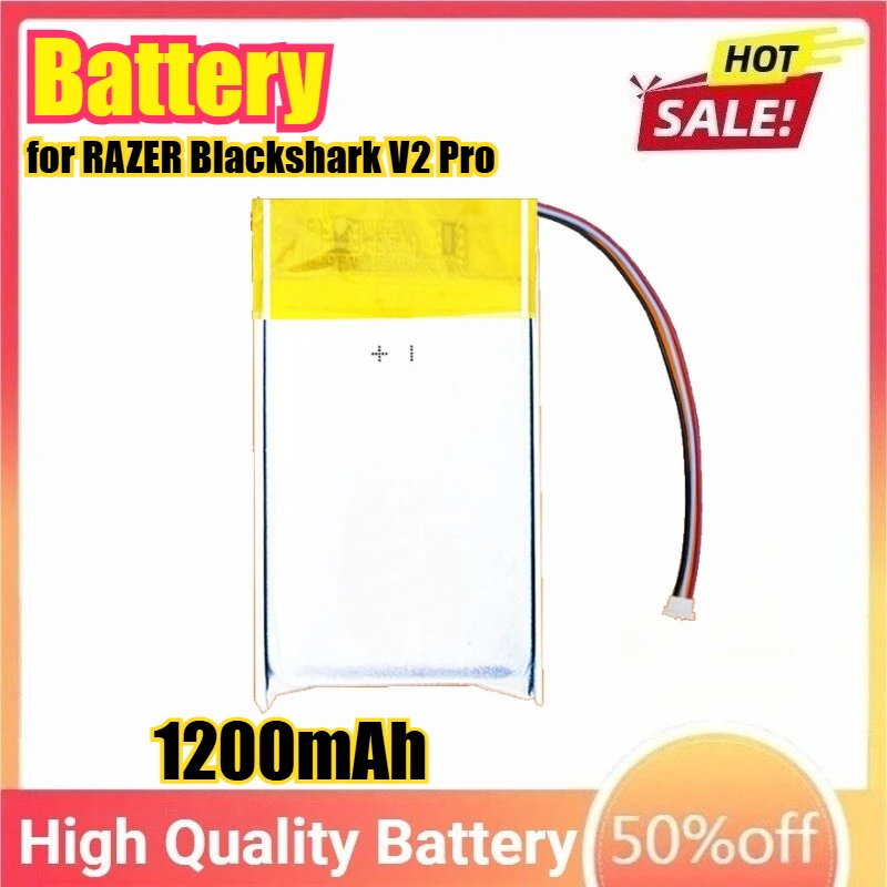 

1200mAh Battery for RAZER Blackshark V2 Pro Wireless Headset Replacement Battery