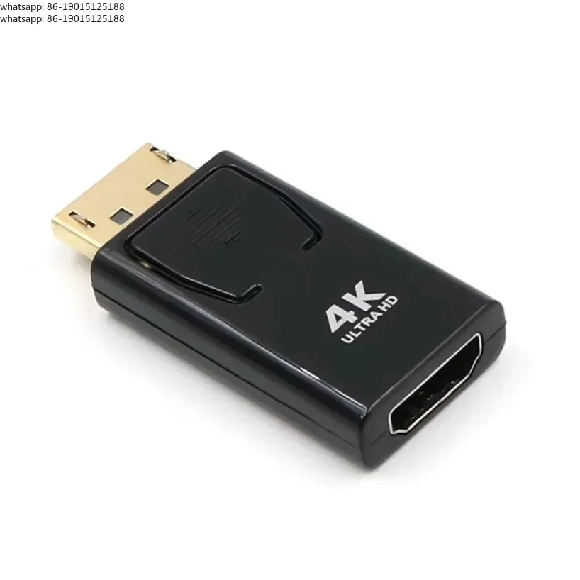 100pcs 4K Ultra HD Gold Nickel Plated Standard DisplayPort Male DP to HDMI Female Converter Adapter Video