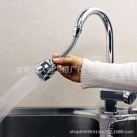 Kitchen Faucet Extender Splashproof Water Saving Aerator Nozzle Spray Head