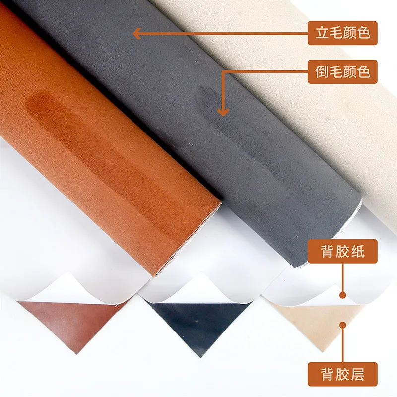 Self-Adhesive Suede Leather Repair Patch for Car Interior,Large Size Elastic Velvet Leather Couches Refinisher Tape for Car Seat
