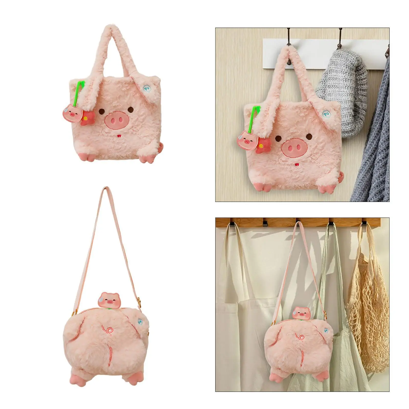 

Женская сумка с милой свиньей, модная сумка с животными, дорожная сумка для дня рождения, отдыха и работы