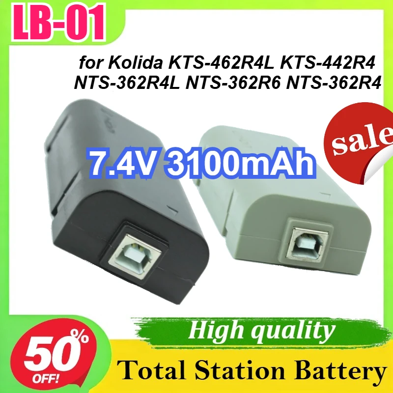 LB-01 7.4V 3100mAh Battery for Kolida KTS-462R4L KTS-442R4 NTS-362R4L NTS-362R6 NTS-362R4 Total Station