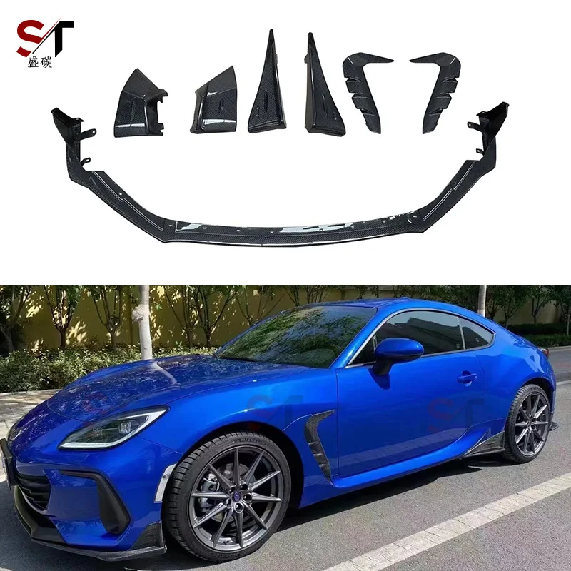 

Подходит для Subaru BRZ STI, маленькая объемная передняя губа из углеродного волокна, задняя пленка, маленькая боковая юбка, тренд на крыле