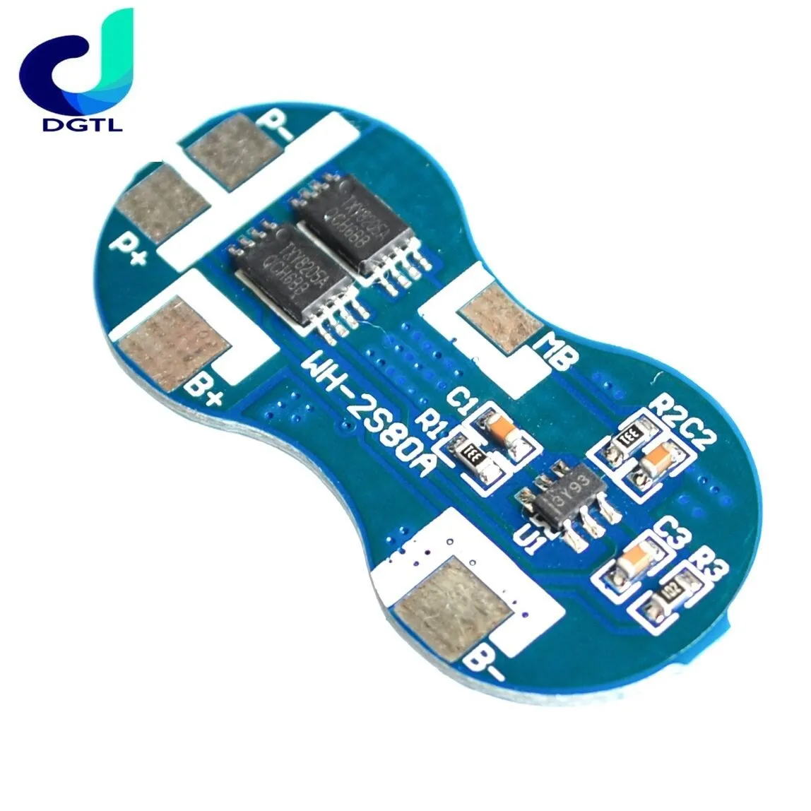 

2S Li-ion 18650 Lithium Battery Charger Protection Board 7.4V Overcurrent Overcharge / Overdischarge Protection 4A 2 Series BMS