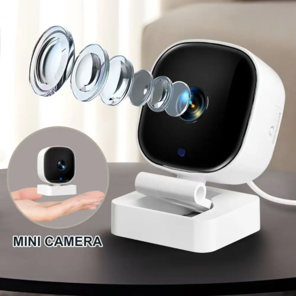 Mini Design Wireless Security Camera HD Wide-Angle Mini Camera IP65 Waterproof Two-Way Audio Indoor Camera Indoor Use view 5