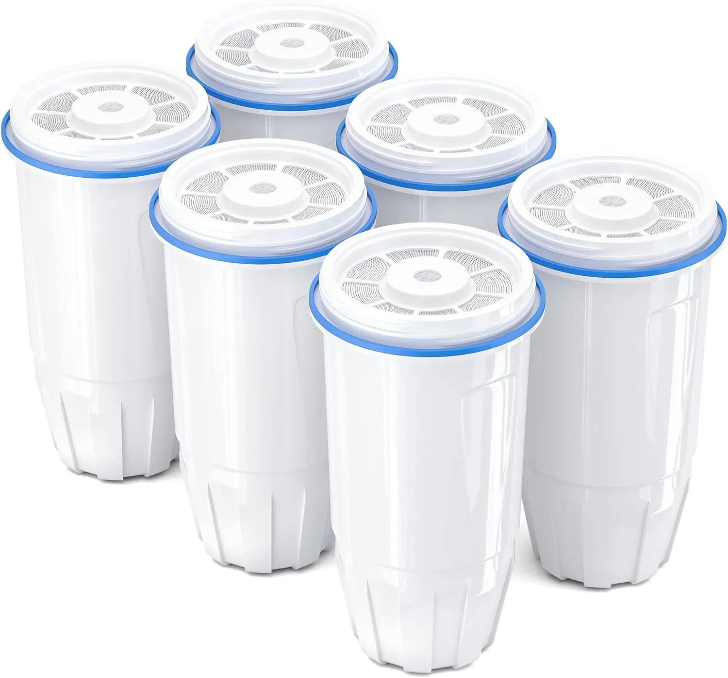 

Upgraded Water Filter Replacement Fit for Zero Pitcher and Dispenser ZR-001 ZR-004 ZP-006 ZR-017, Six-Stage Filter System
