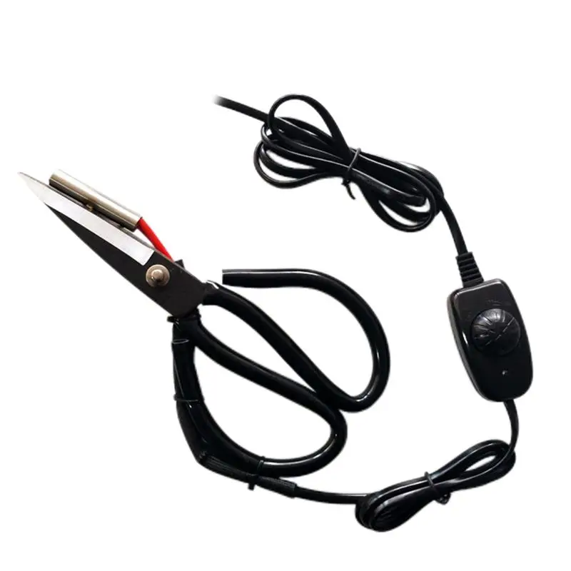 ABGG-Electrothermal Scissors Heating Tailor Scissor Heated Cutting Scissor With Switch Controller EU Plug