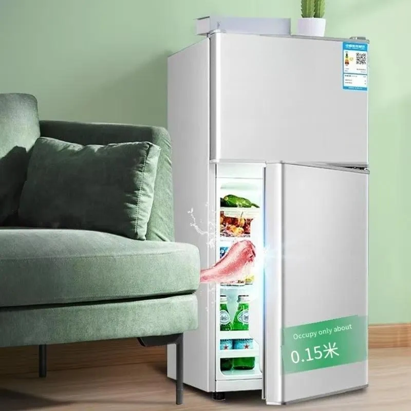 For Home Two-door Mini Small Refrigeration Refrigeration Large Capacity Fresh-keeping Dormitory Rental Refrigerator