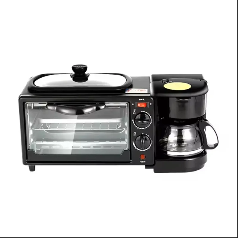 Automatic three-in-one breakfast machine multi-functional home electric coffee toaster oven wholesale