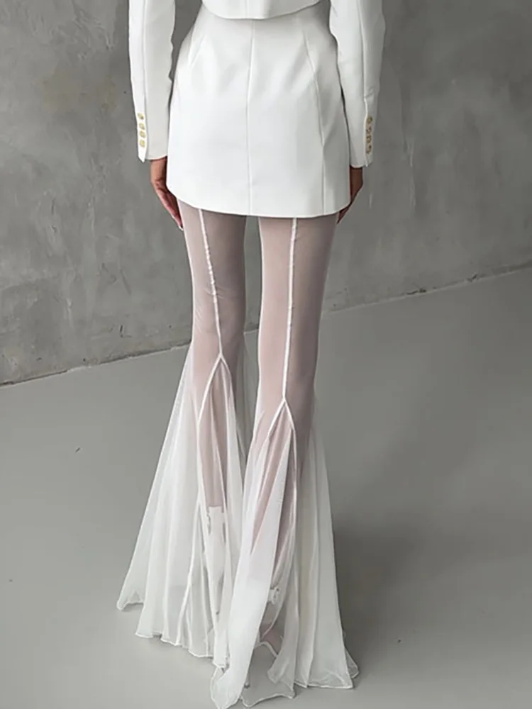Single-Breasted Hollow Out Jackets Sets, Women Spring Autumn Fashion Trousers Simple Outfit, 2025 Long Sleeve Ladies Chic Suits