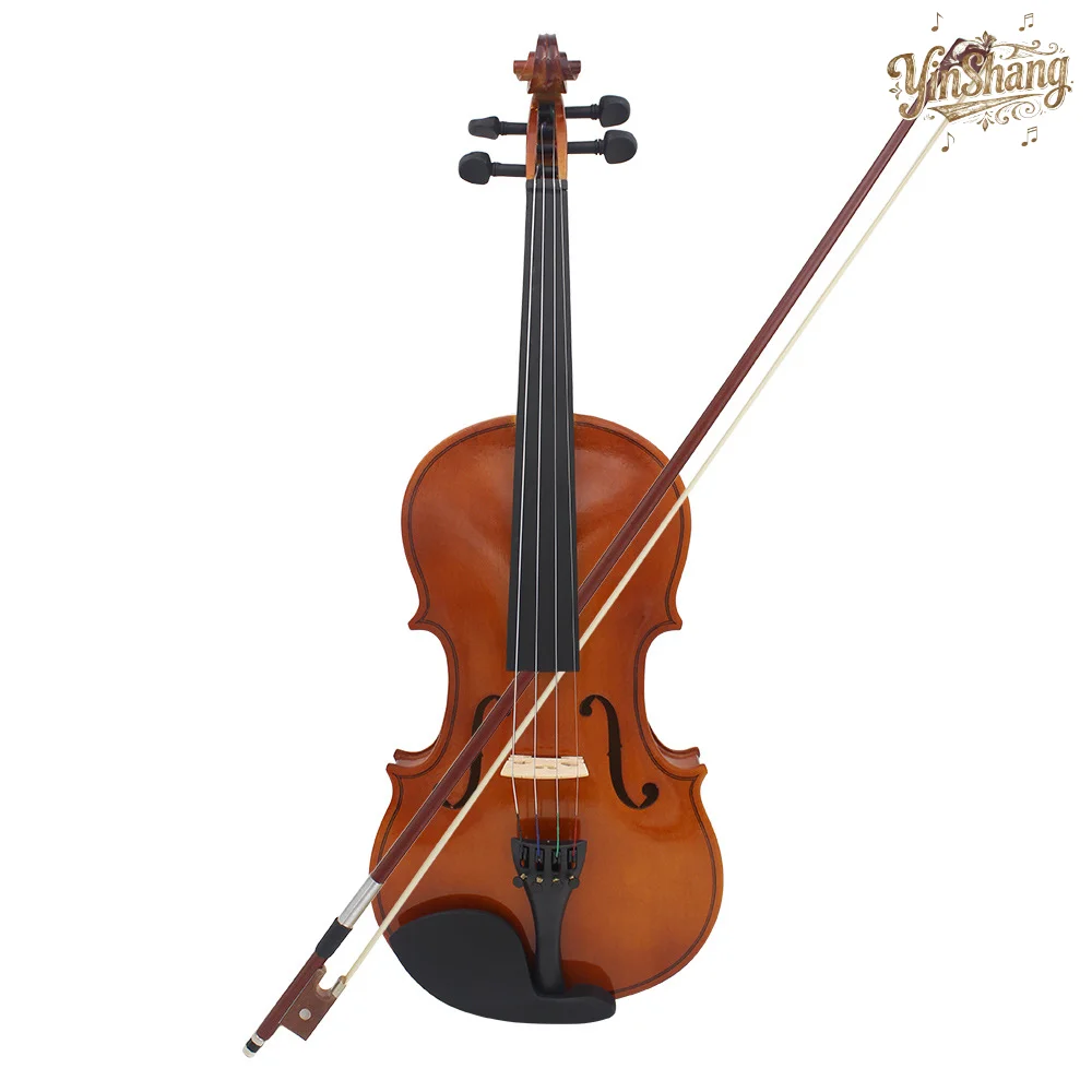 كمان من الخشب الصلب بسعر الجملة، كمان شعبي للطلاب والأطفال والمبتدئين والكبار للعب 44 حافظة Harpsichord مجانية