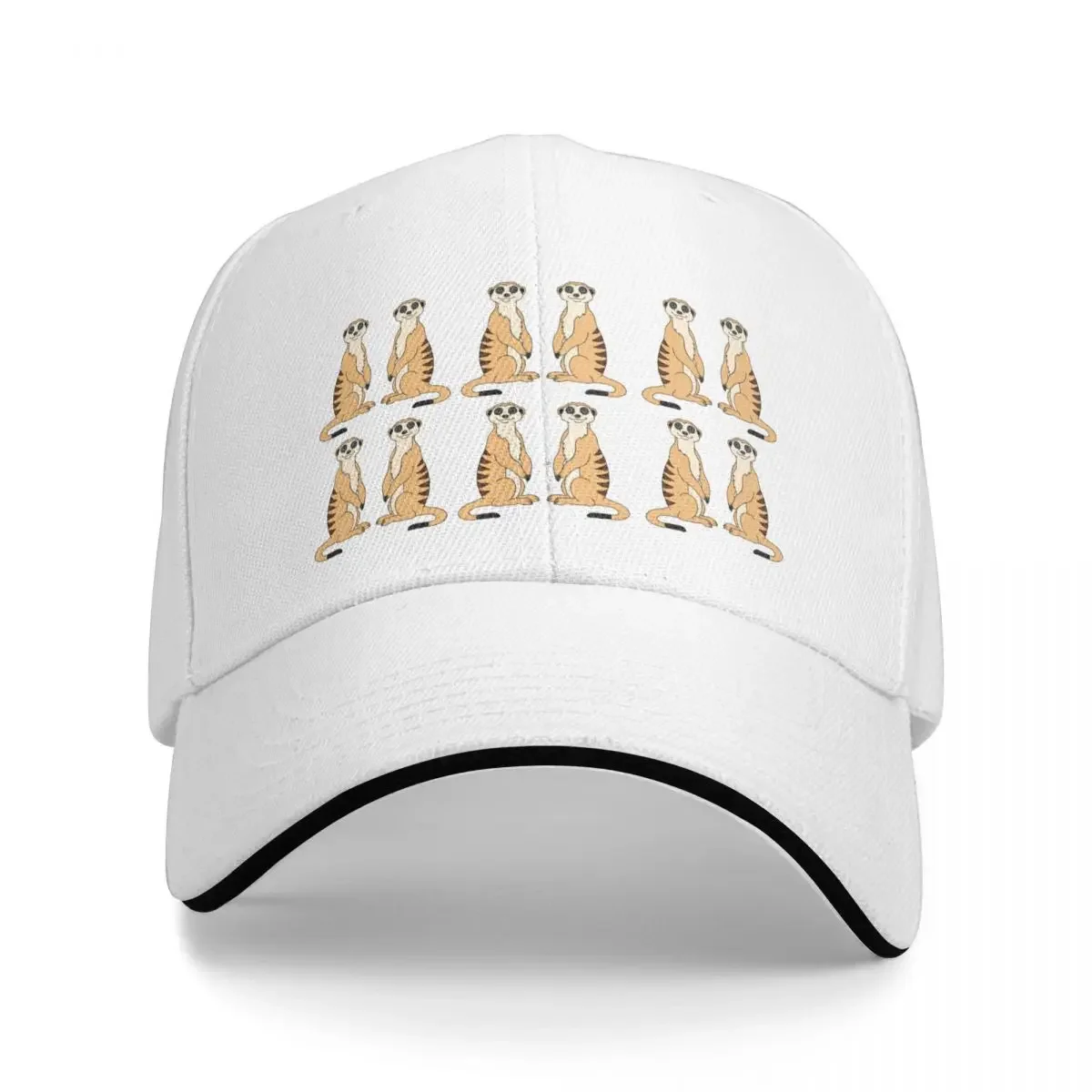 Meerkat pattern - cute cartoon meerkats - I love meerkats Bucket Hat Baseball Cap Golf Hat Man Male Women's