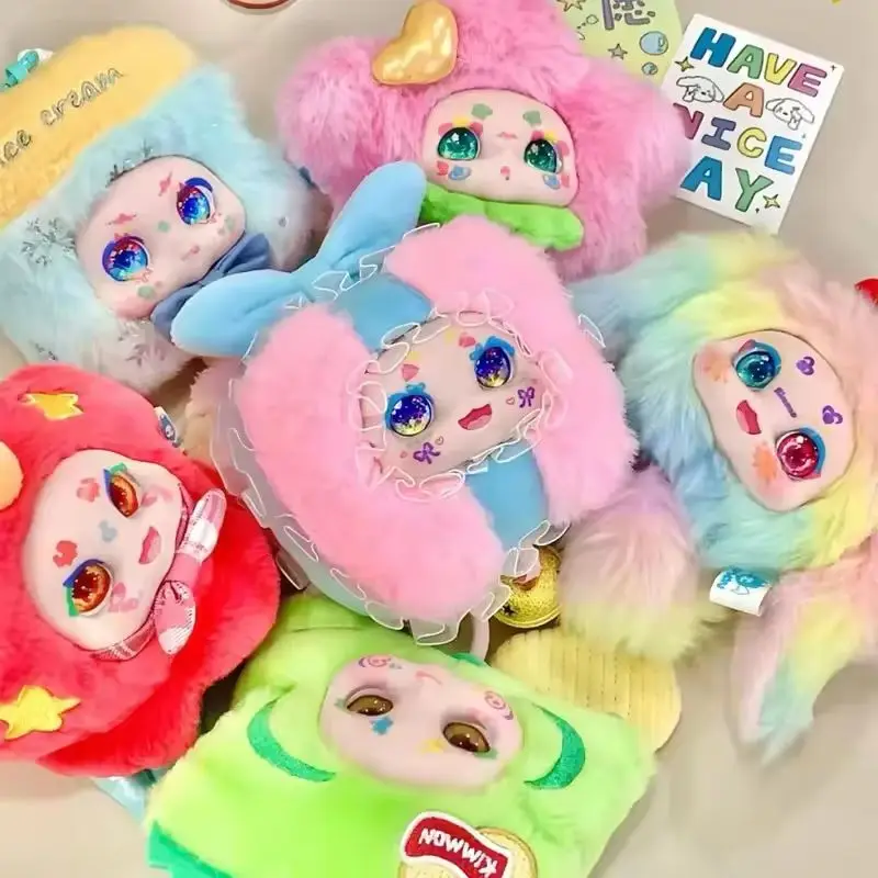 

Kimmon Qimeng Creature Plush Blind Box Tiny World Serie Doll Trendy Toy Cute Crossbody Bag Headphone Bag Girls Birthday Gift