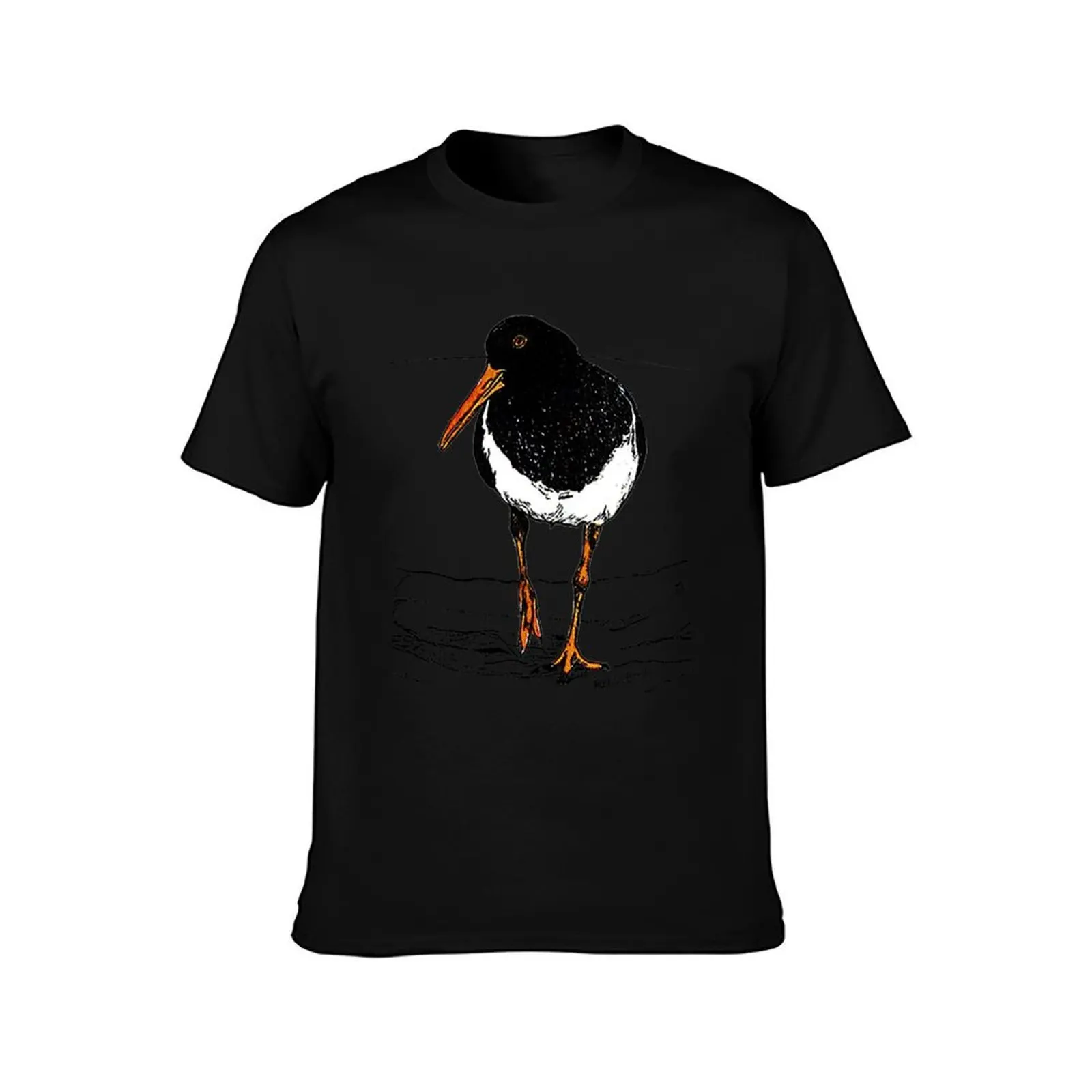 Pied Oyster Catcher T-Shirt Utility Casual Work T-Shirt
