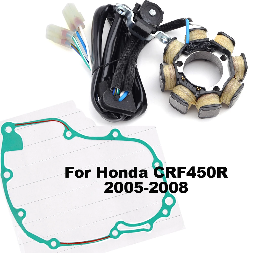 Motorcycle Magneto Engine Generator Stator Coil Gasket Kit For Honda CRF450R CRF 450 R 2005 2006 2007 2008