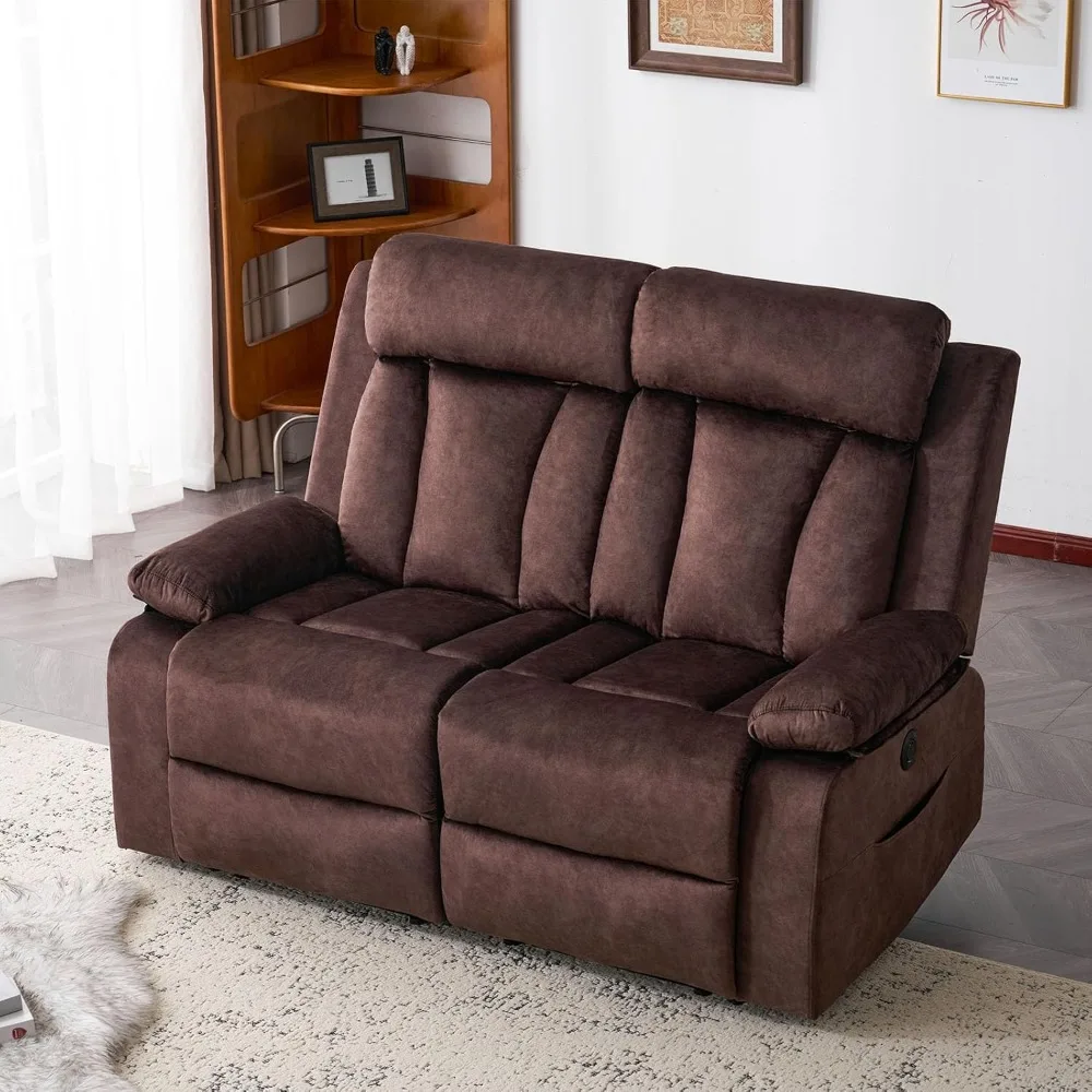 

"Power Reclining Sofa - 3-Seater with Massage/Heat & USB Ports, Multi-Functional Middle Seat, Wall Hugger Design"