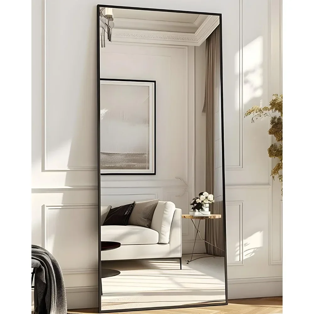 

Full Length Mirror, 58"x18" Floor Mirror, Floor Standing Mirror Freestanding Full Body Mirror with Stand for Bedroom, Hanging