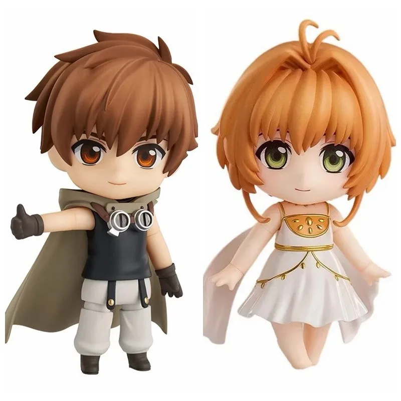 

10CM Tsubasa Chronicle Q version Nendoroid Syaoran and Sakura movable doll face-changing figures