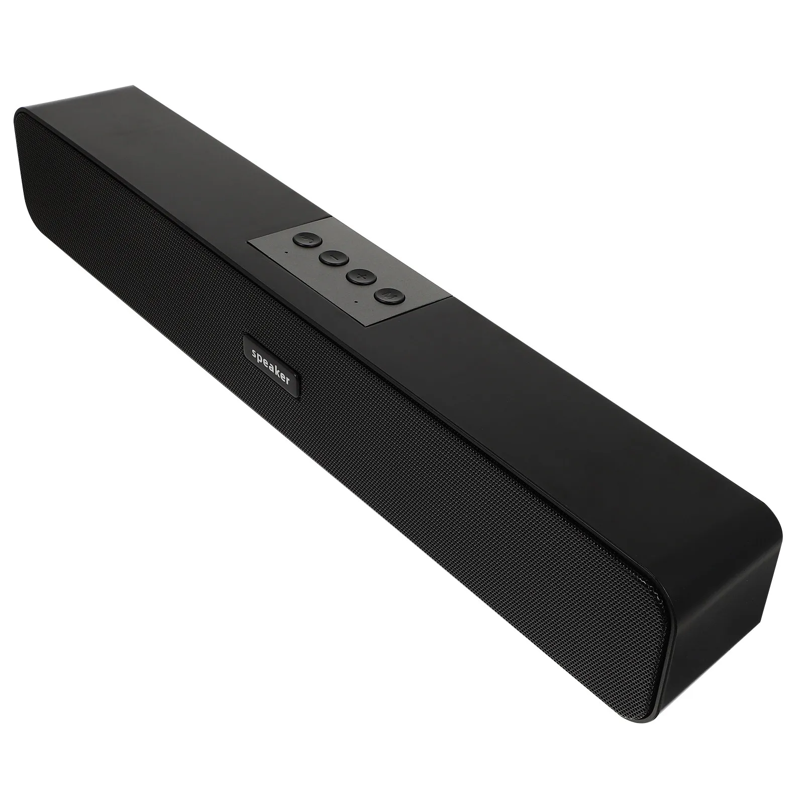1Pcs Wireless Speaker Desktop Subwoofer Mini Computer Speaker Wall Design 4 Audible Units Theater Grade Sound Portable