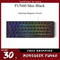 Monsgeek FUN60/FUN60 Pro Magnetic Switch Mechanical Keyboards RGB Light Ergonomics Low Delay Custom E-sports Gamer Keyboard