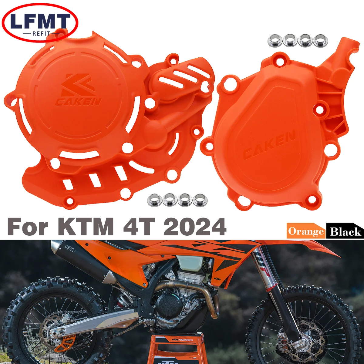 

2024 New For KTM 450 500 EXC-F SX-F XCF-W XW-F Engine Ignition Clutch Cover Protector Guard For Husqvarna FC FE GAS GSA EC EX MC