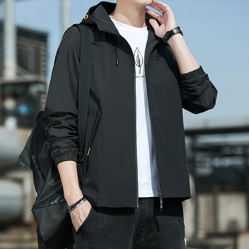 

Autumn New Men's Mountaineering Jacket Windproof and Waterproof Fabric Fashion DesignCasual Oversize windbreaker jacket