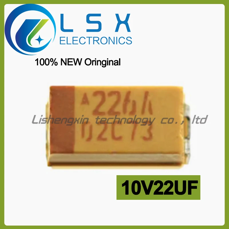 10pcs Type A Chip Tantalum Capacitor 10V22UF 3216 Original 226A TAJA226K010RNJ