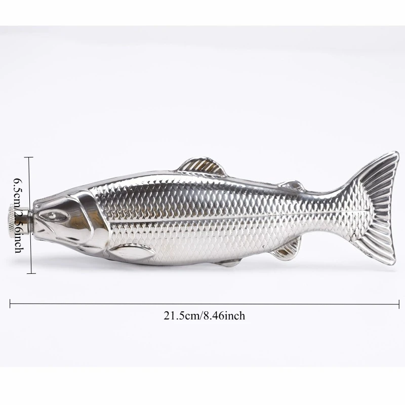 1pc Irregular Mini Fish Shaped Wine Pot, Creative Wine Bottle Handicraft