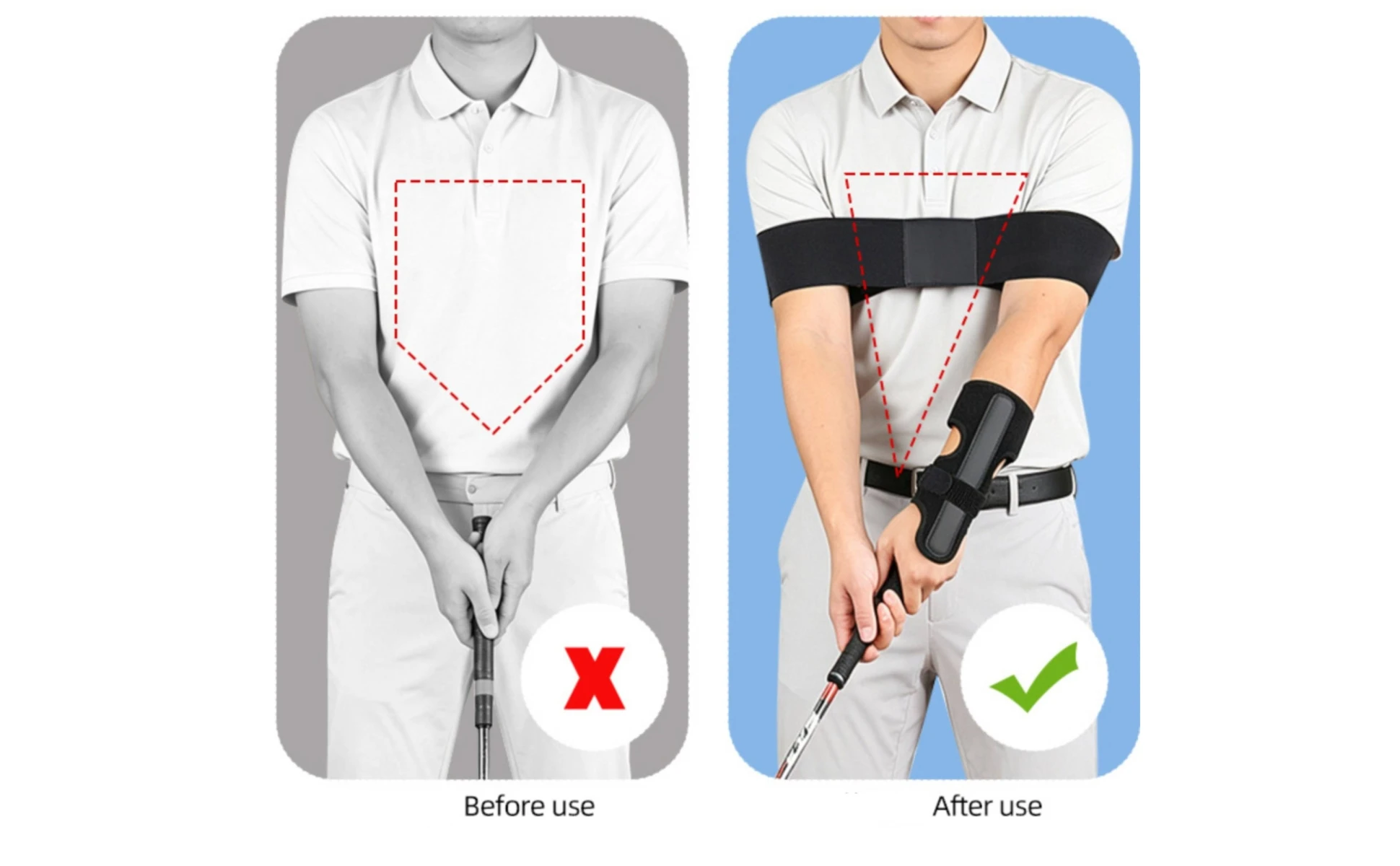 Golf Swing Assist Strap Adjustable Wrist Support with Aluminum Strip Training Aid One Size Long-Lasting for Golfers Golf Swing Assist Strap Adjustable Wrist Support with Aluminum Strip Training Aid One Size Long-Lasting for Golfers