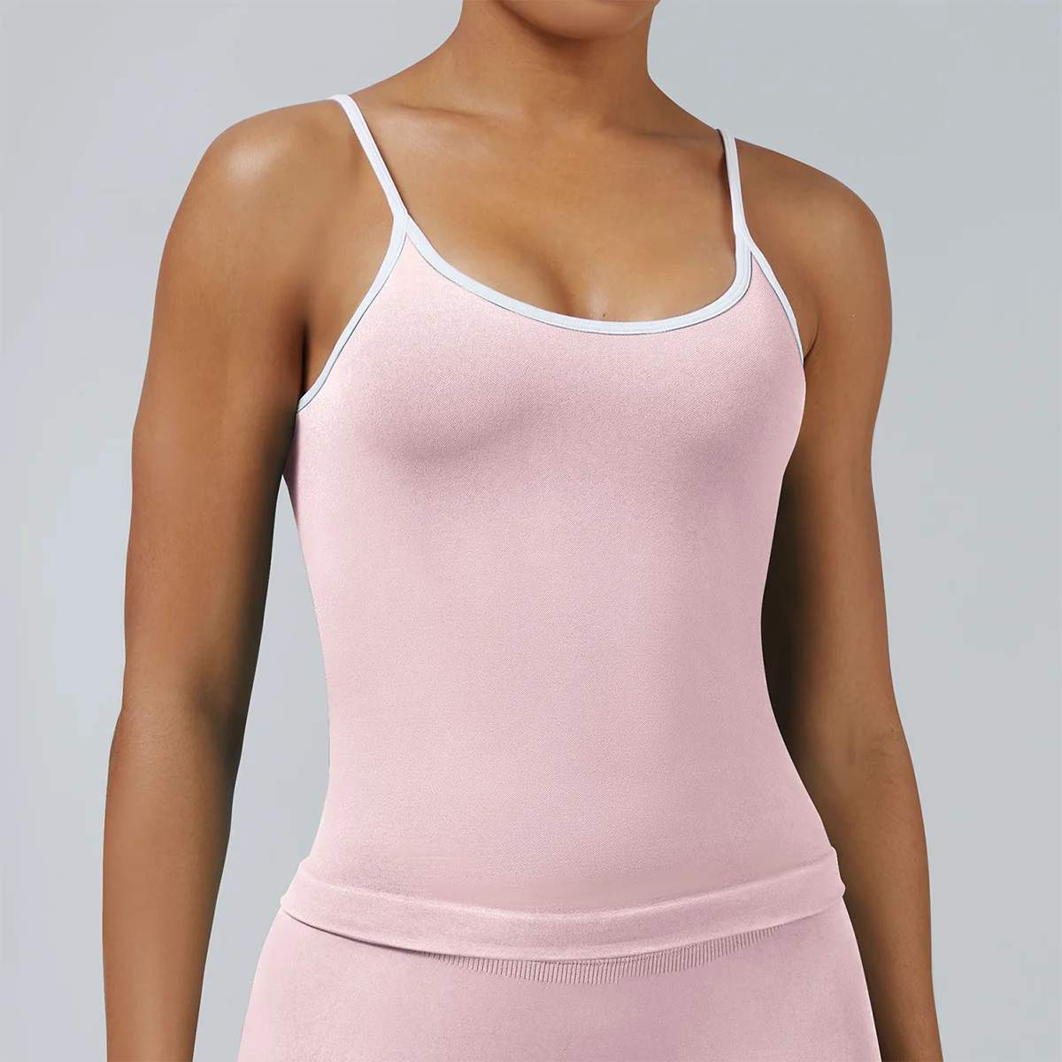 Sports Strappy Top Women Backless Gym Top Built in Bra Yoga Clothing Sleeveless Shirts Sports Vest Workout Outfits Tank Top