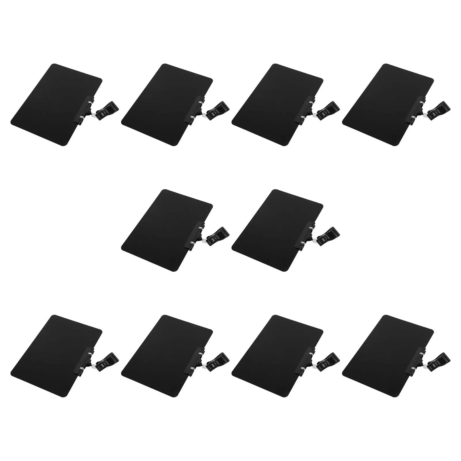 10-sets-mini-chalkboard-sign-holder-clips-erasable-black-double-sided-rotatable-price-labels-for-supermarket-vendor-booth-retail