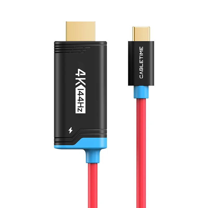 CABLETIME Switch 2 Dock Station Przenośna Stacja Dokująca TV 4K144Hz Kabel USB C do HDMI Adapter PD 100W Idealny dla Switch 2/1 OLED oraz PS4/5 — zdjęcie produktu 7