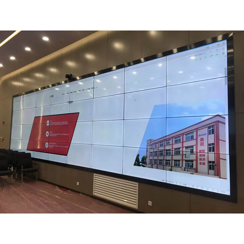 Factory supply 55 inch narrow bezel splicing lcd video wall for advertising display with video wall controller