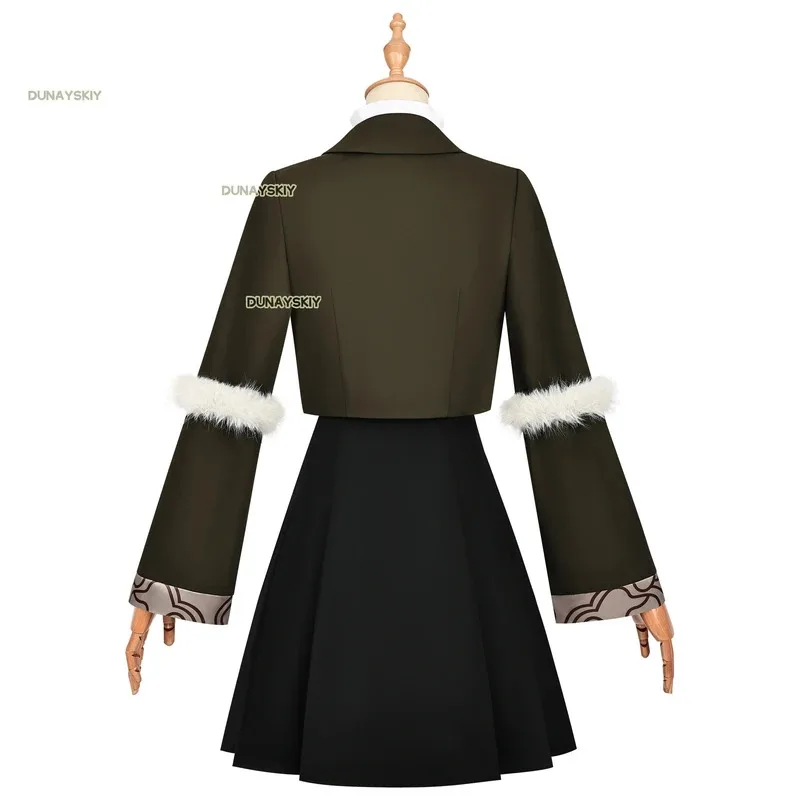 Jogo arknights lappland cosplay traje uniforme escolar vestidos casuais terno peruca acessório anime rpg vestidos femininos