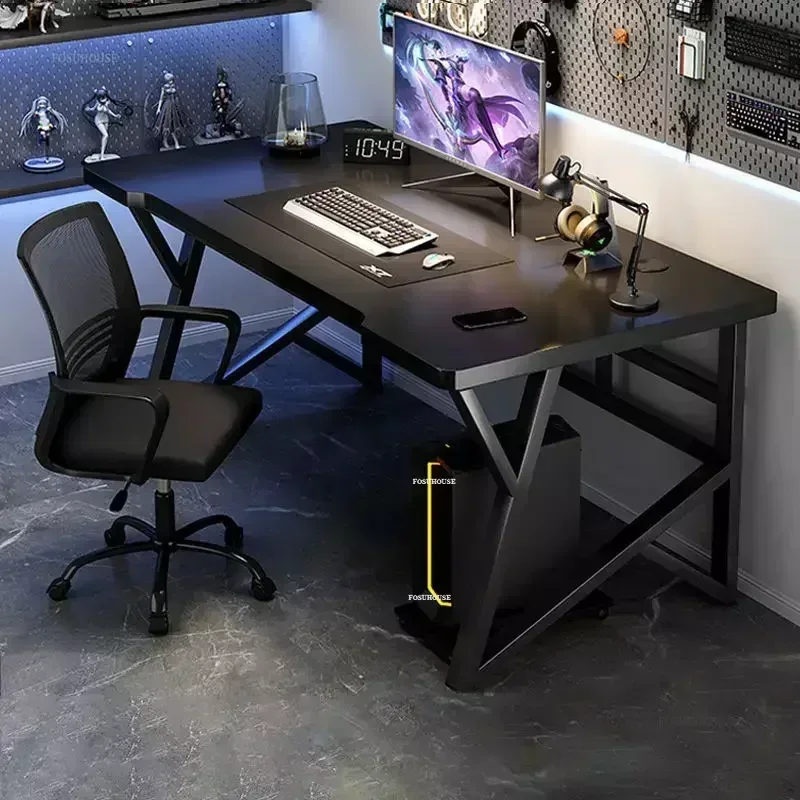 مكتب مكتب بسيط وكرسي مجموعة مكاتب الكمبيوتر الفاخرة الخفيفة أثاث المكاتب سطح المكتب طاولات الألعاب غرفة نوم مكتب دراسة خشبي L #2