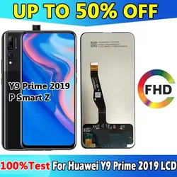 Tela de toque digital para Huawei, Y9 Prime 2019, display LCD, P Smart Z, STK-L21, STK-L22, STK-LX3, 6,59