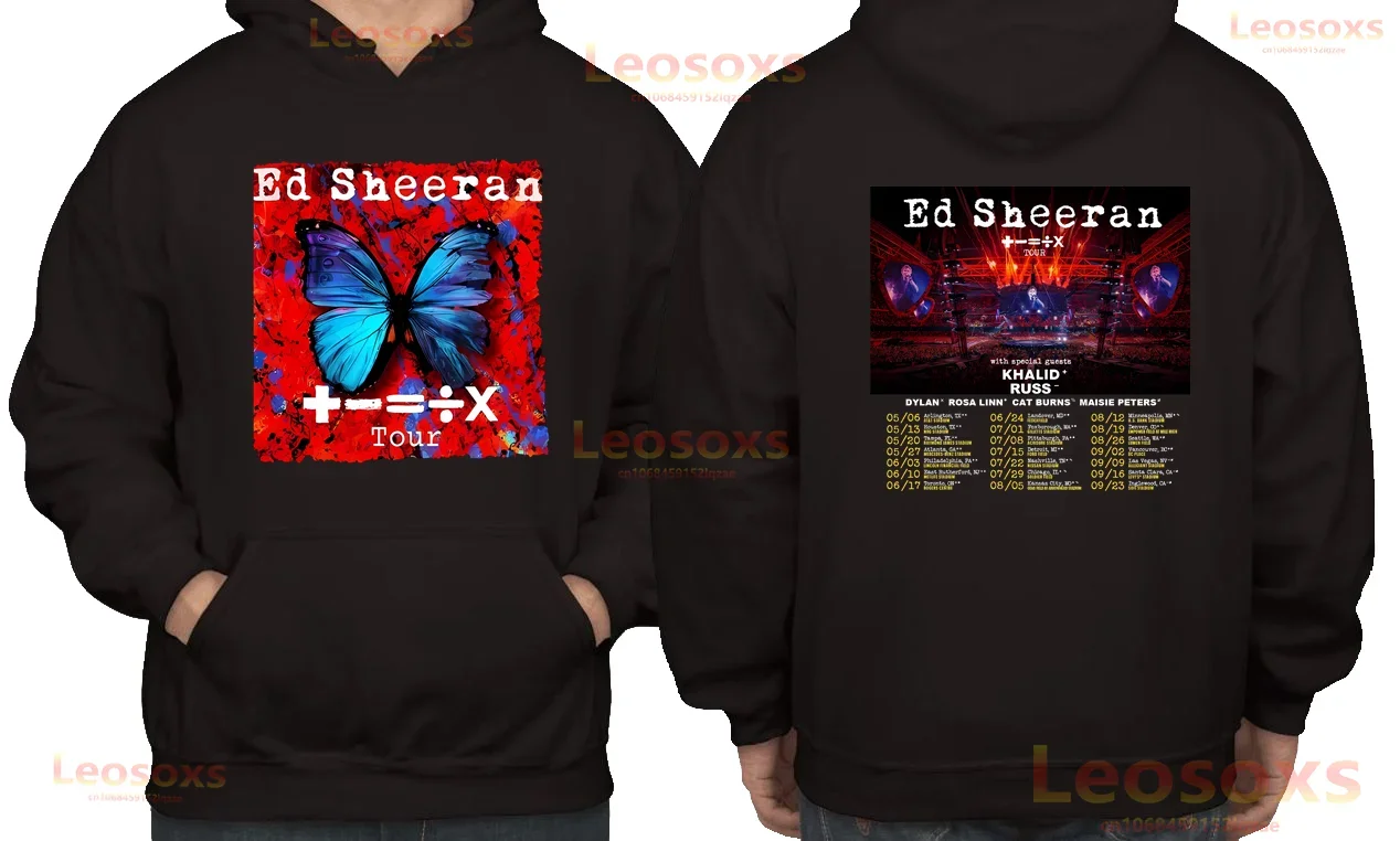 Math Sheeran ED Polyester Hoodie Men's E-Ed Sheeran Singer Retro Comfort Casual Girls Light Music Long Sleeve