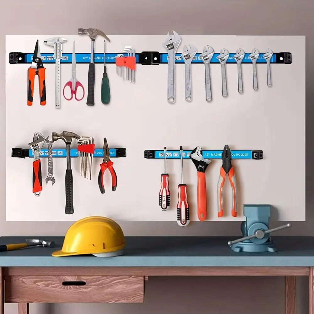 Heavy-duty Magnet Magnetic Tool Storage Rack Space-Saving Magnetic Bar Magnetic Tool Holder Strong Metal Metal Organizer Rack