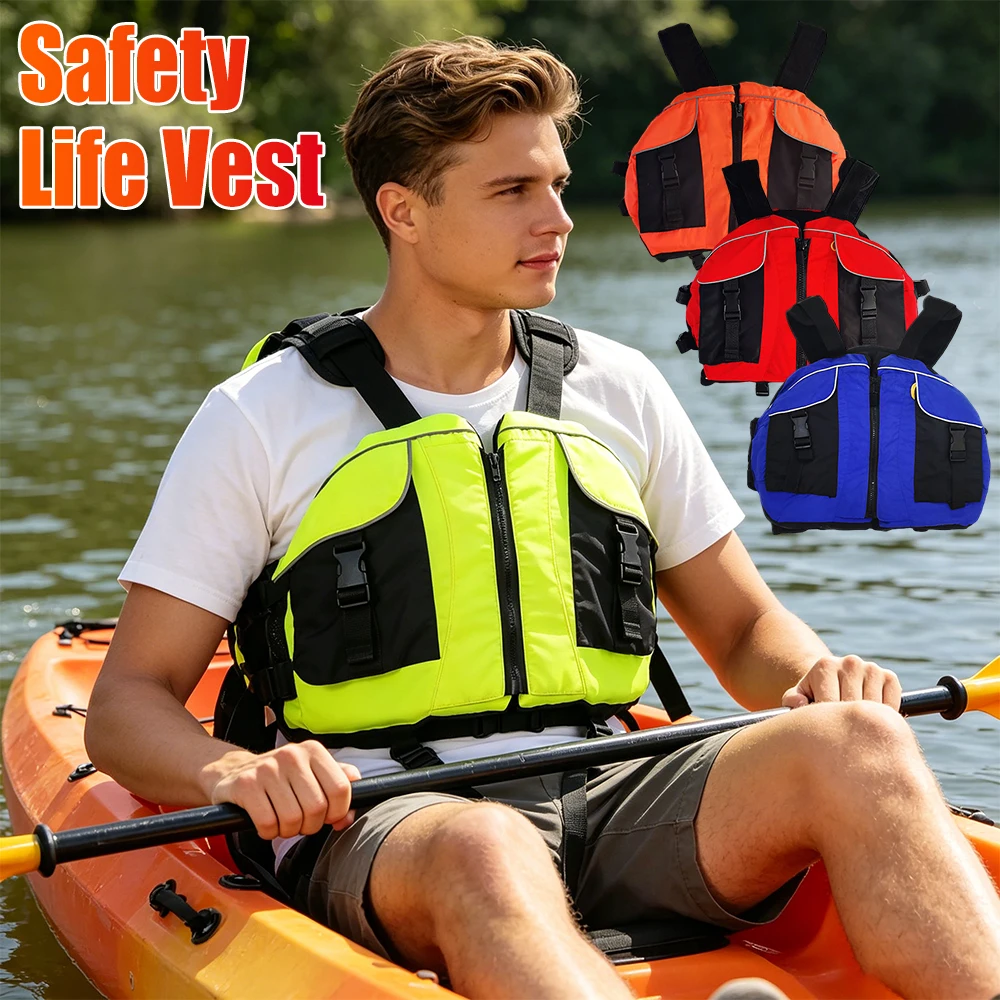 

Swim Vest Adult Children Life Jackets Kayak Women Men Water Buoyancy Jacket Waterproof Boat Water Sports Safety Survival Vest