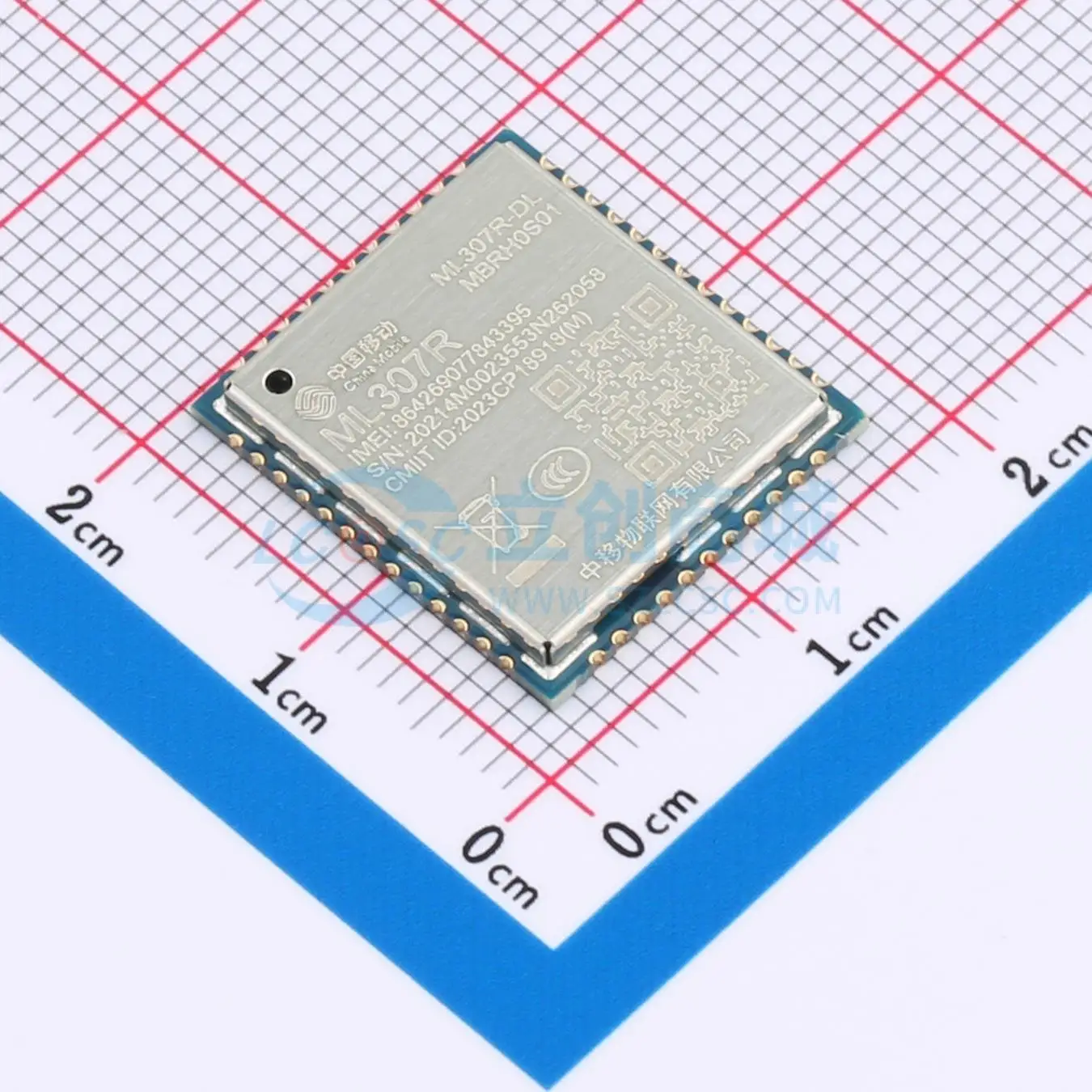 4pcs ML307R-DL SMD 17.7x15.8mm TDD-LTE FDD-LTE PWM UART USB GPIO ADC Cellular LTE Wireless Communication Module