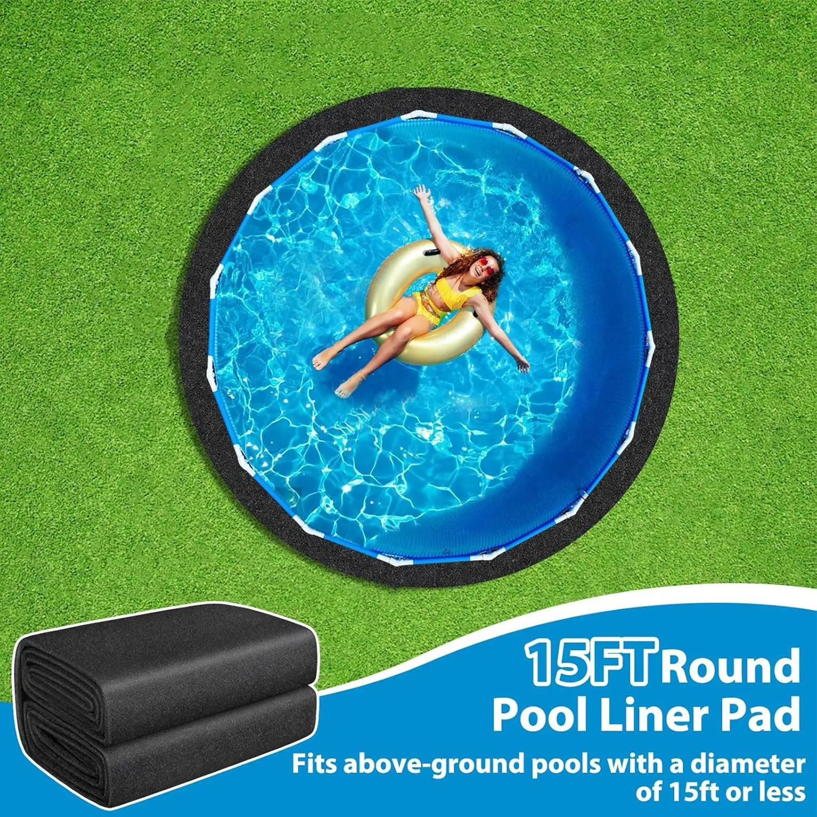 Base Waterproof Pool Ground Pad Pool Mats For Floor Protector Mat For Gravel Cement Concrete Ground Lawn Outdoor Camping