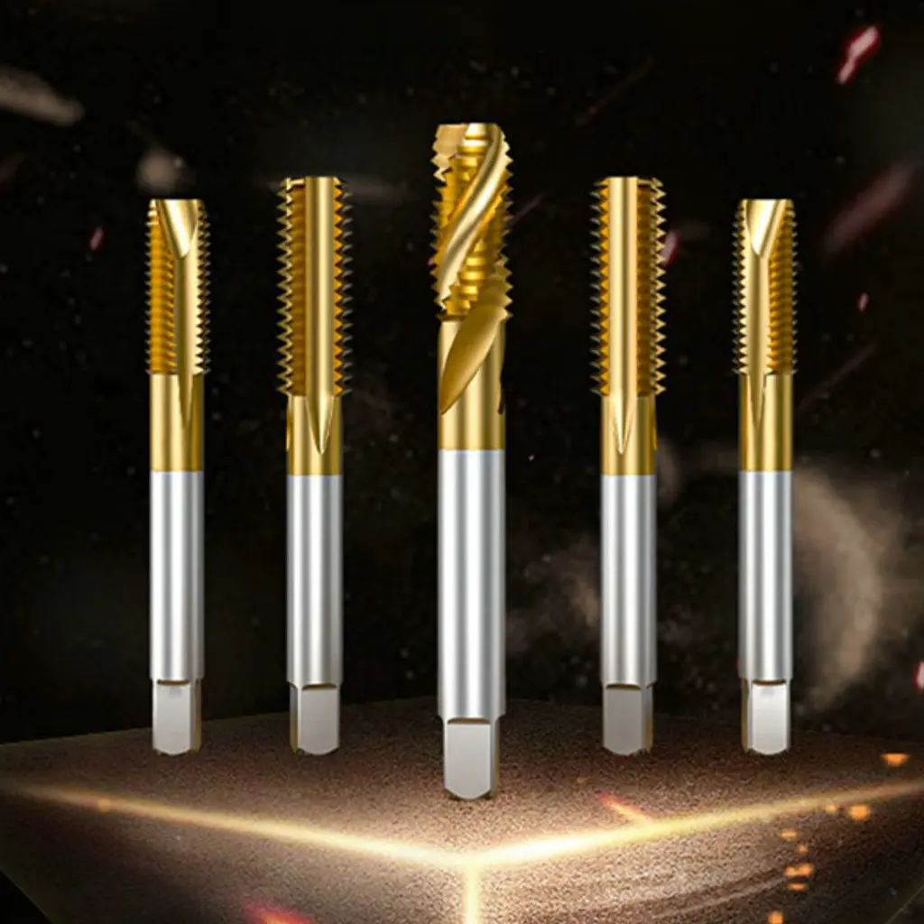 

M3-M24 Spiral Pointed/Straight Tap CNC Metal Threading Tool Screw Tapping Drill Bit Set Titanium Cobalt Machine Screwtaps Cutter