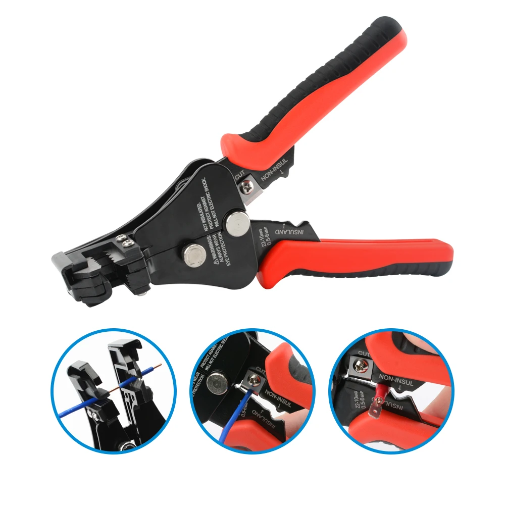 Multifunctional Wire Stripper Pliers Tools Automatic Stripping Cutter Cable Wire Crimping Electrician for 8-18AWG