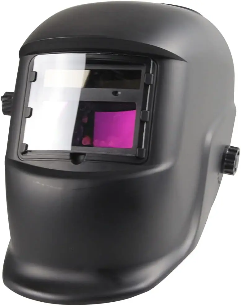 

Solar Power Auto Darkening Welding Helmet, Adjustable Shade Range 4/9-13 for Mig Tig Arc Welder Mask (Black)