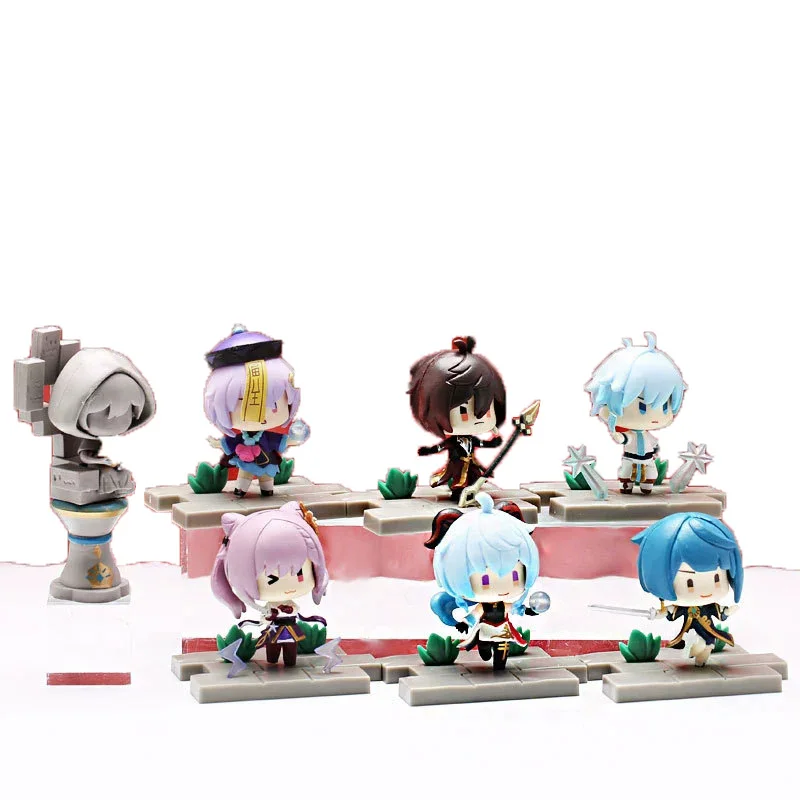 手作りのかわいいちびファイターフィギュアブラインドボックスセットランダムポーズミニグッズおもちゃアニメゲームキャラクターサプライズパック