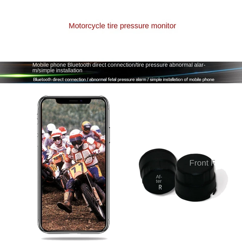 Tire Pressure Monitoring System Sensor External Mobile Phone Bluetooth Wireless App Locomotive Detection General Alarm